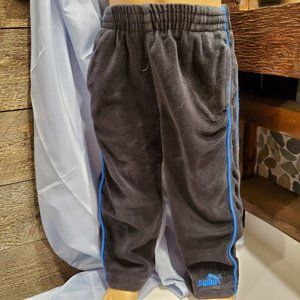Puma Toddler Track Pants Black 24 Months / 2T Logo Athletic Joggers